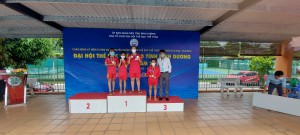Học sinh trường TH An Tây B đạt huy chương đồng tại giải Đại hội bơi lội tỉnh Bình Dương